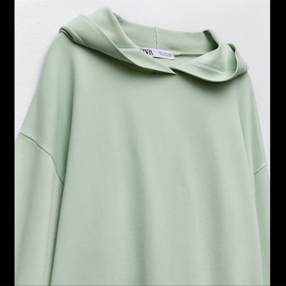 ZARA KNIT HOODED SWEATSHIRT | SIZE: L | NWT - Picture 6 of 8
